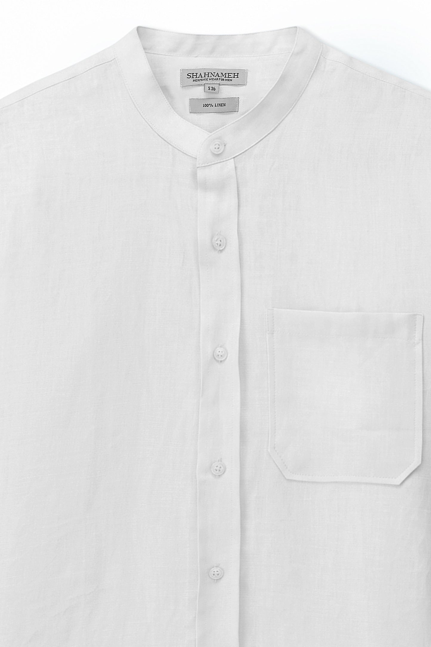 Mandarin Collar Shirt - SWS811126