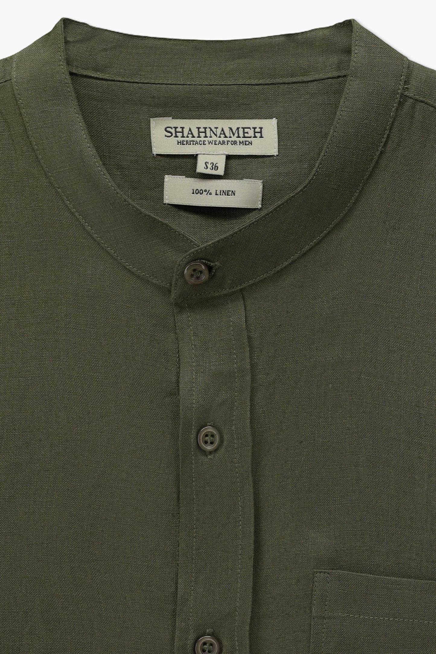 Mandarin Collar Shirt - SWS812126