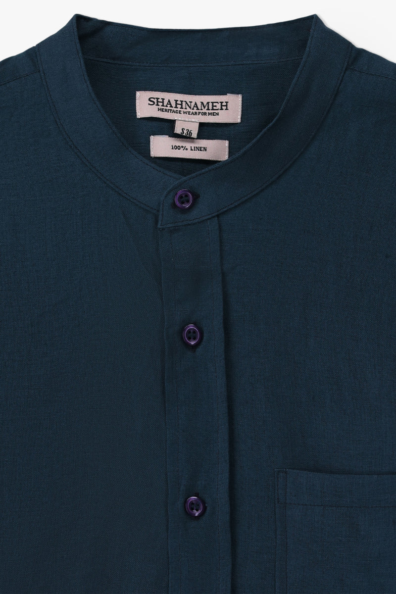 Mandarin Collar Shirt - SWS813126