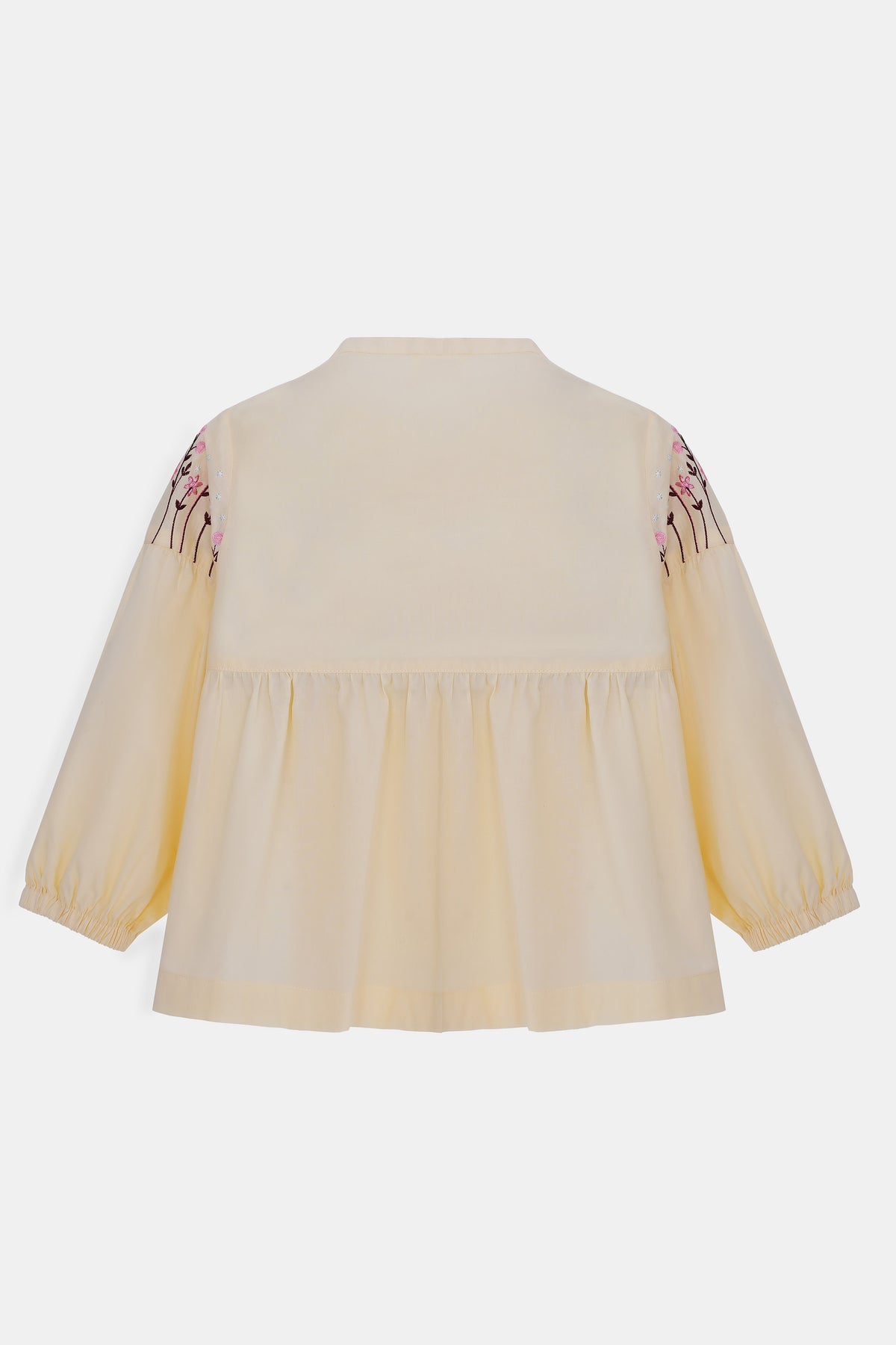 Dyed & Embroidered Blouse - TGBL-301426