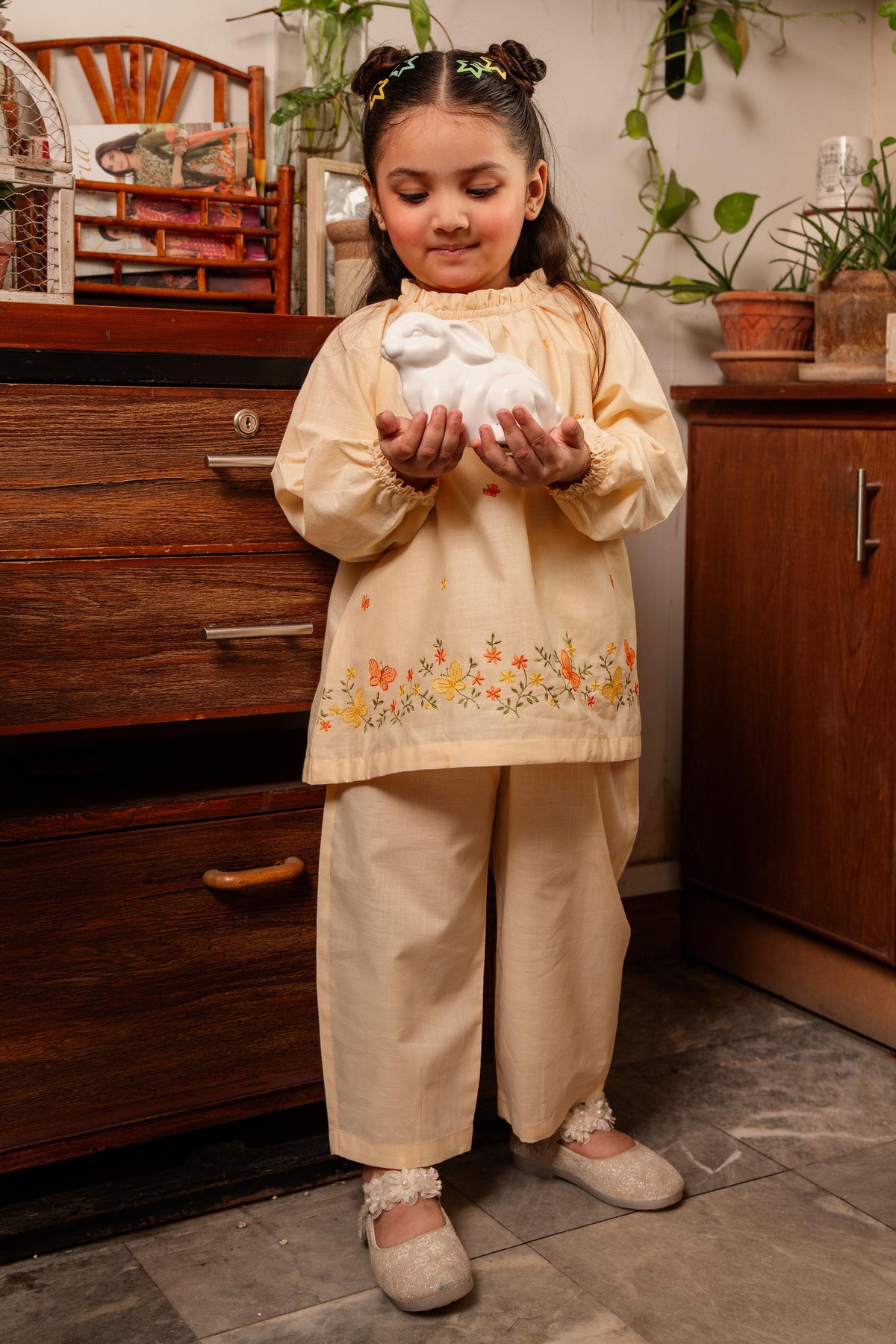 Dyed & Embroidered Suit - TGC-327426