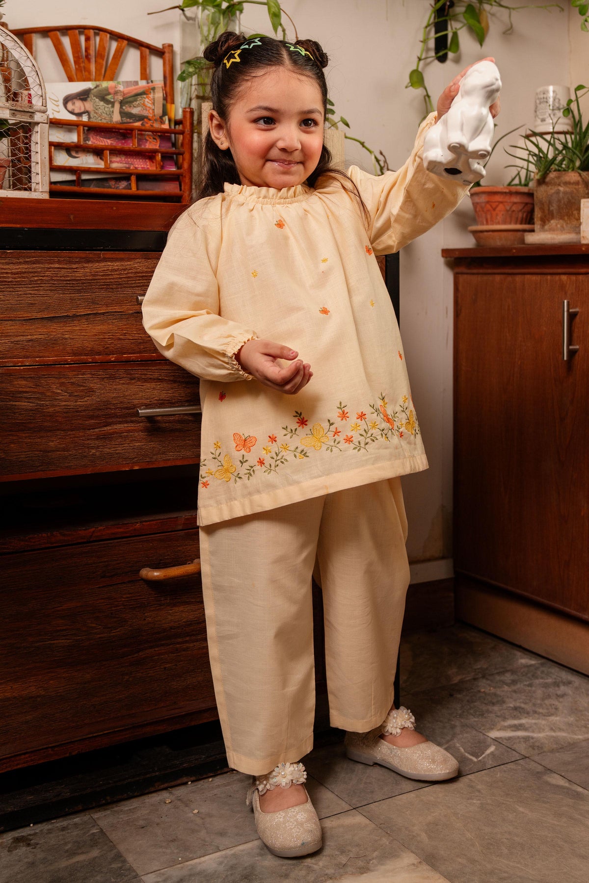 Dyed & Embroidered Suit - TGC-327426