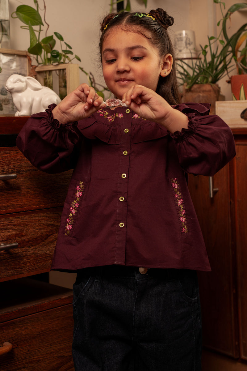 Embroidered Shirt - TGBL-300426