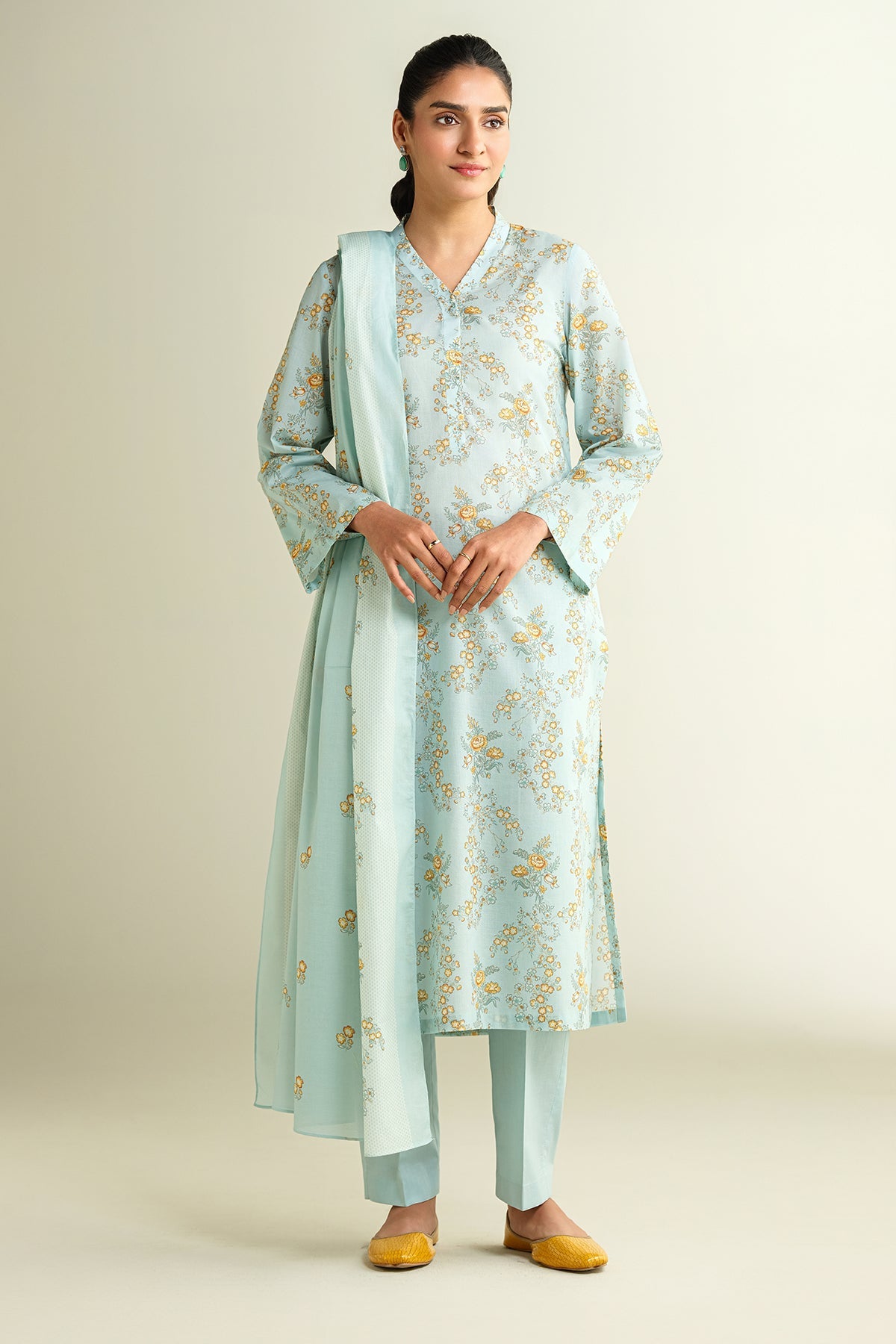 3 Piece - Printed Suit - X6101 - Shop Now at Kayseria