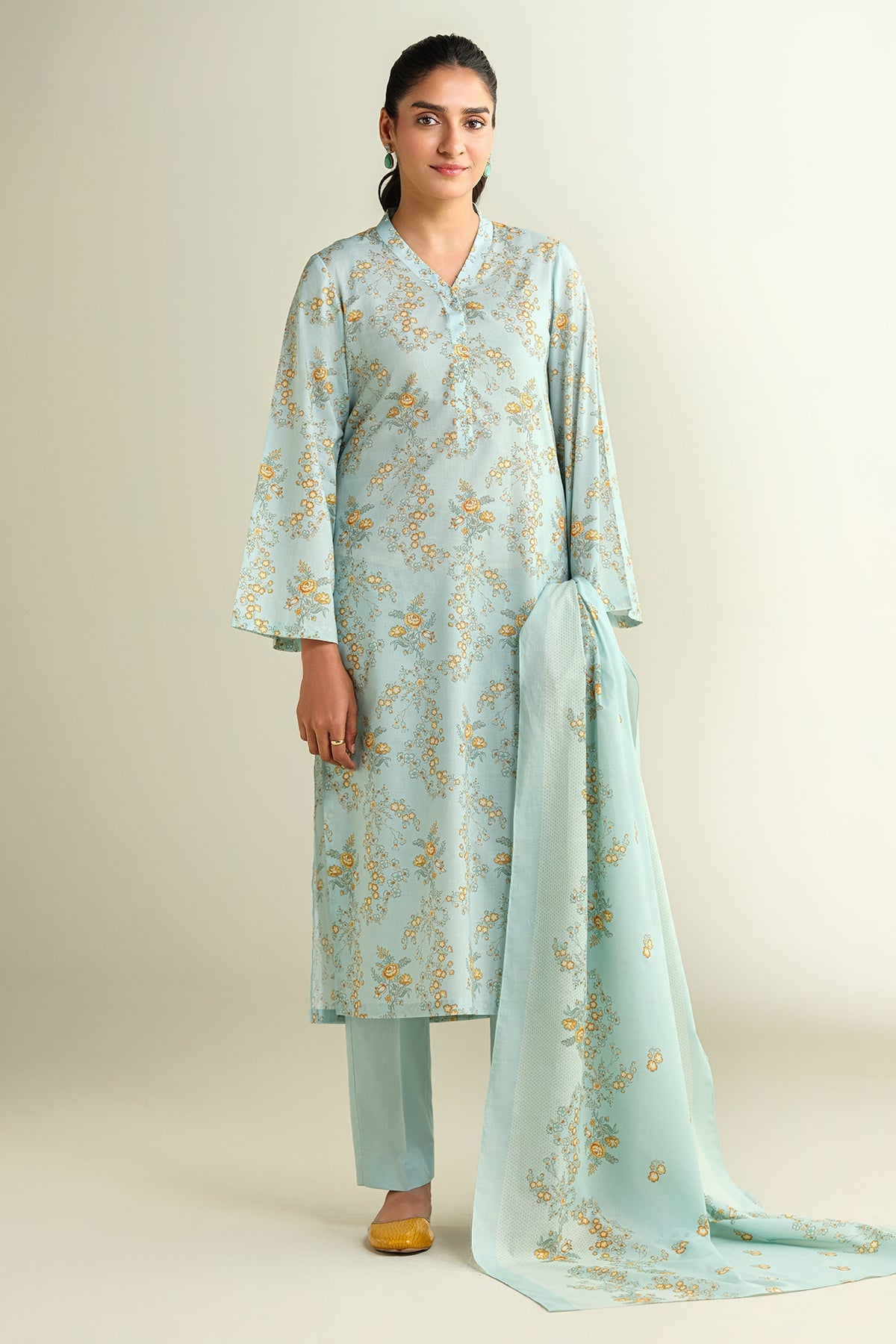 3 Piece - Printed Suit - X6101 - Shop Now at Kayseria