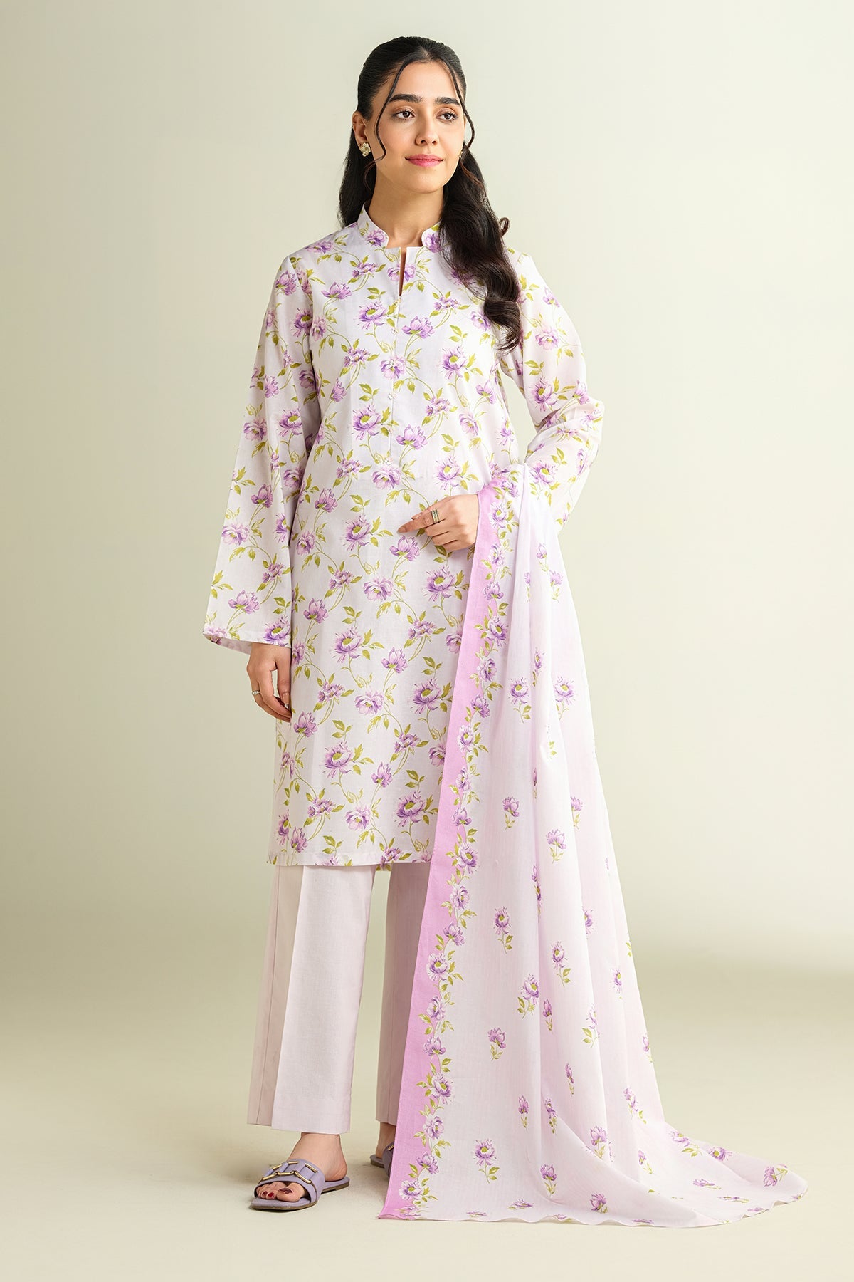 3 Piece - Printed Suit - X6104 - Shop Now at Kayseria