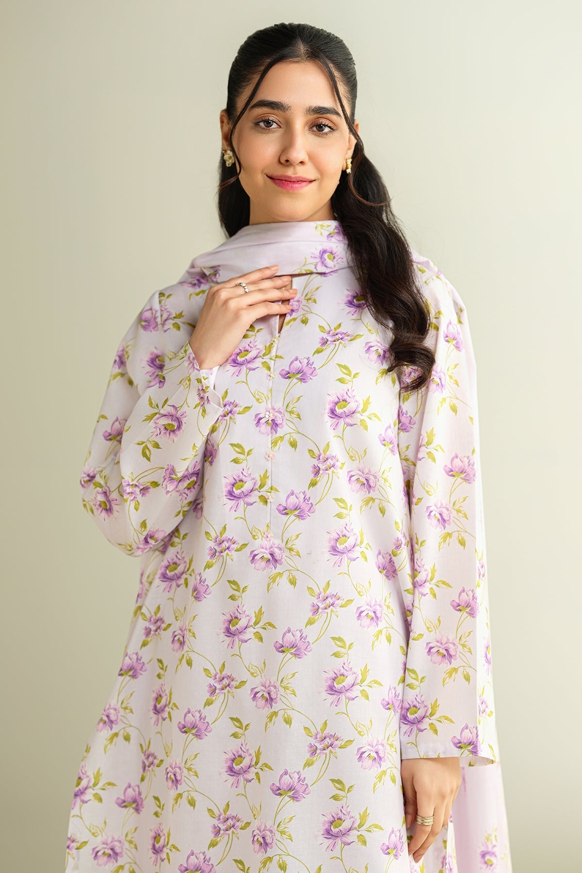 3 Piece - Printed Suit - X6104 - Shop Now at Kayseria