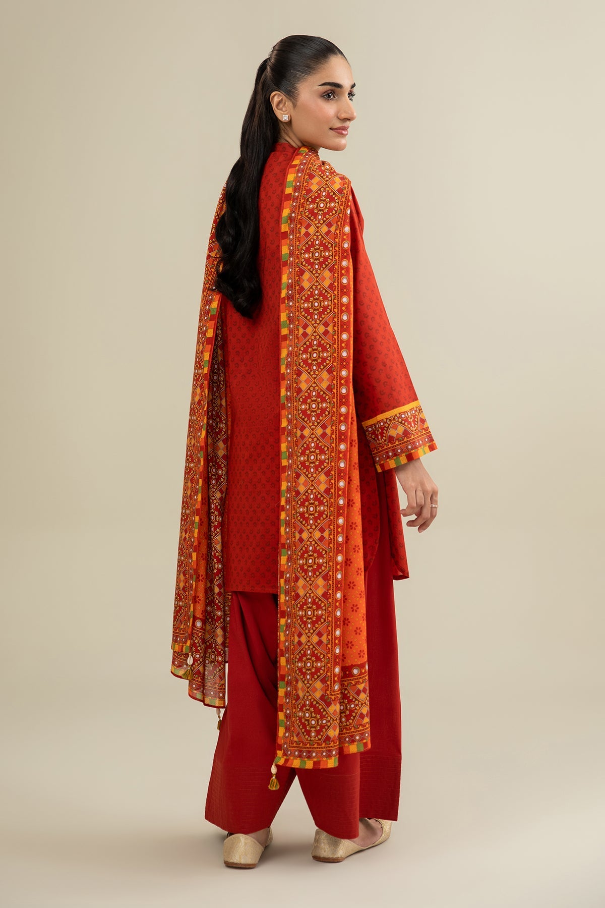 3 Piece - Printed Suit - X6240 - Shop Now at Kayseria