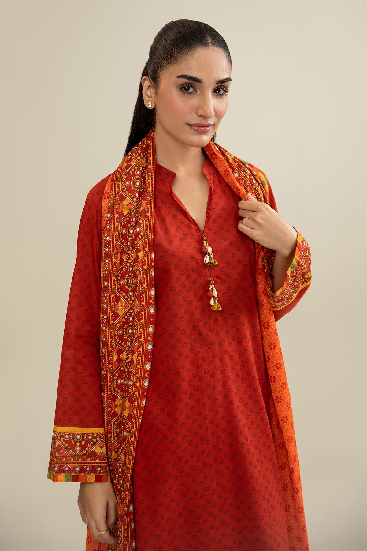 3 Piece - Printed Suit - X6240 - Shop Now at Kayseria