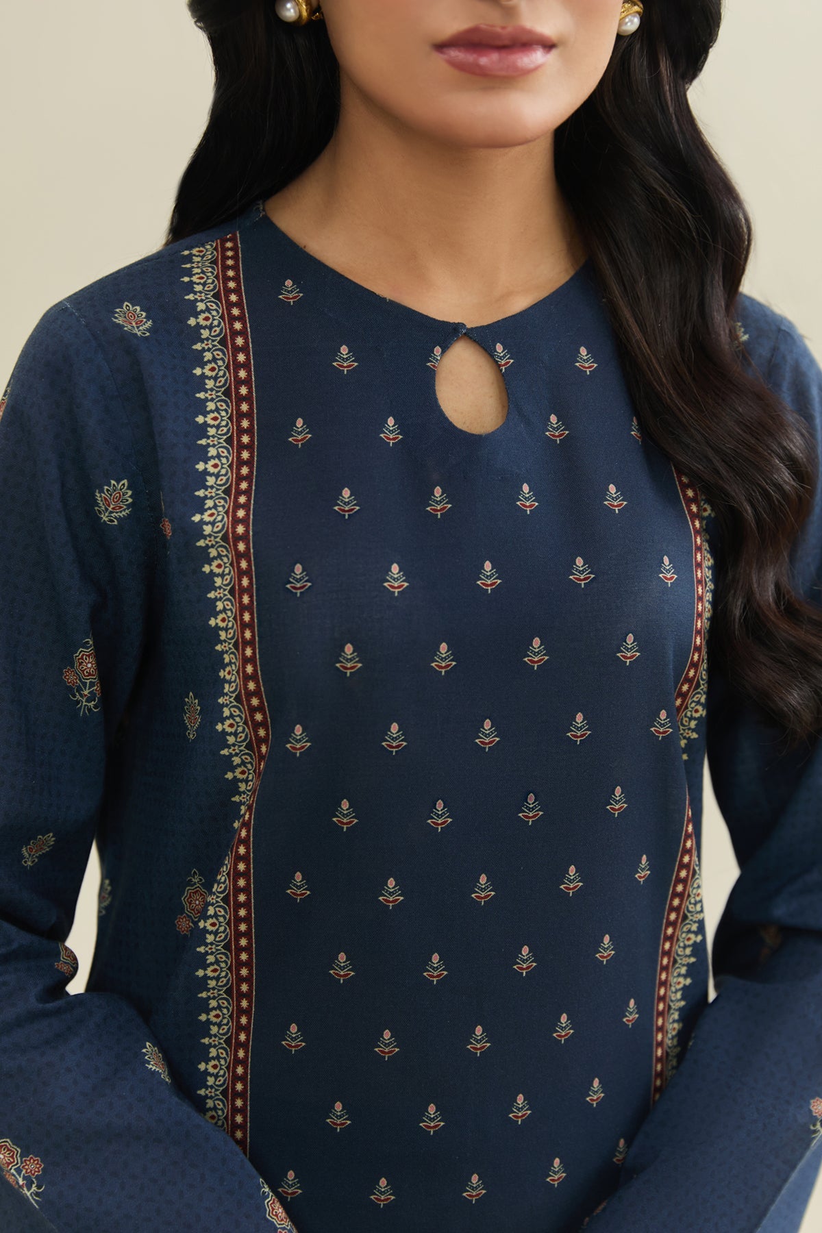 3 Piece - Printed Suit - X7103 - Shop Now at Kayseria