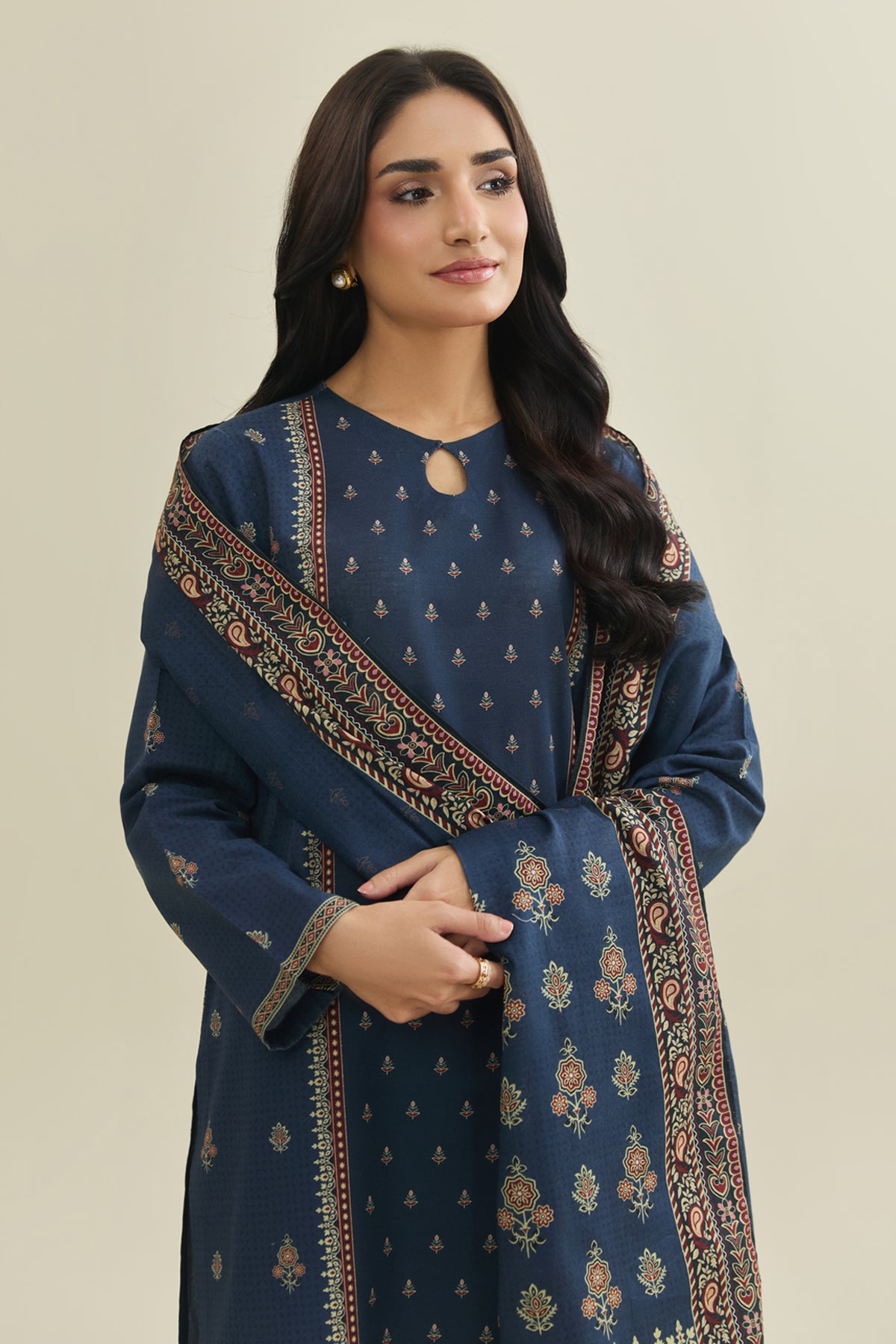 3 Piece - Printed Suit - X7103 - Shop Now at Kayseria
