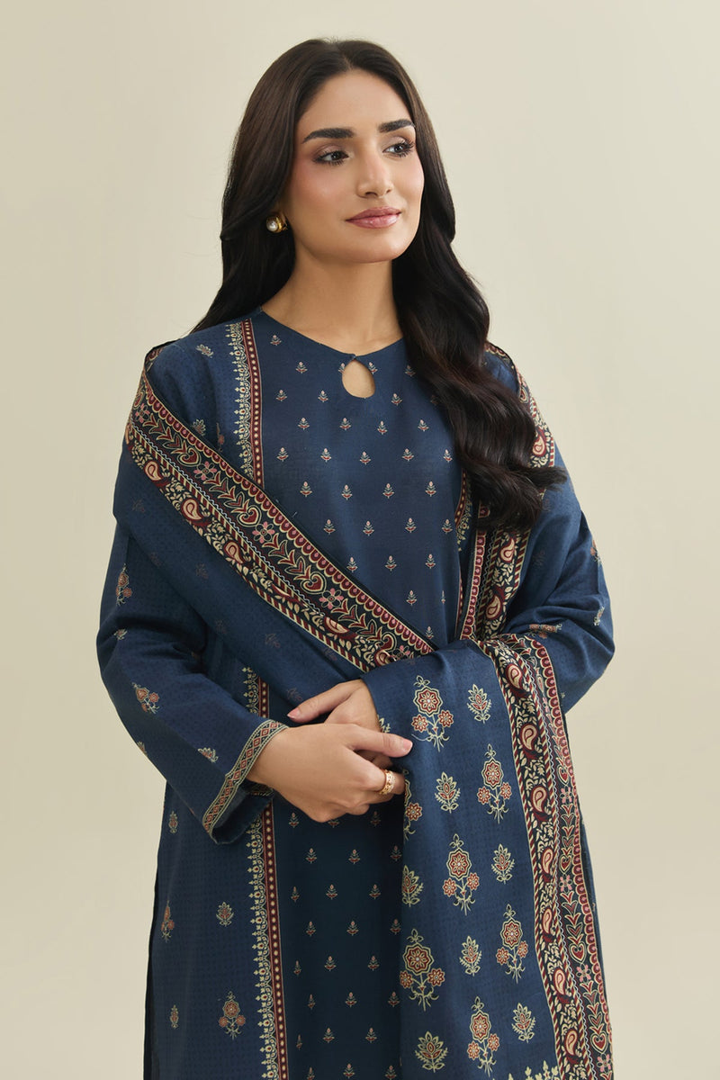 3 Piece - Printed Suit - X7103 - Shop Now at Kayseria