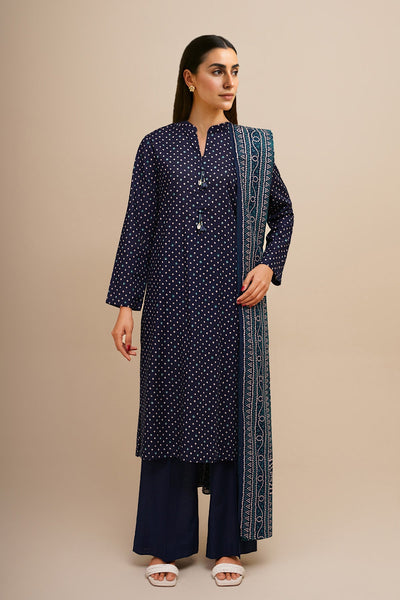 3 Piece - Printed Khaddar Suit - X7105 - Shop Now at Kayseria