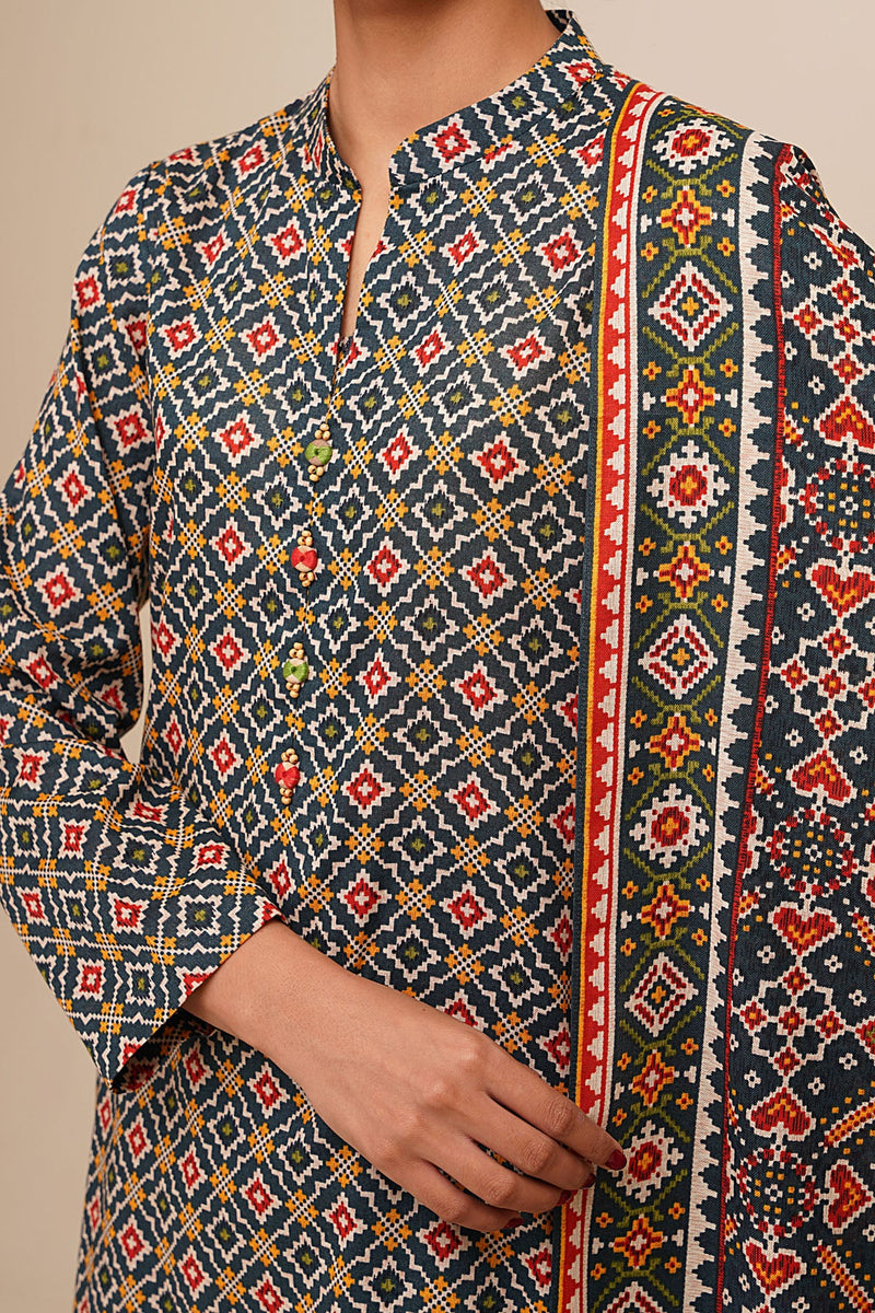 3 Piece - Printed Khaddar Suit - X7106 - Shop Now at Kayseria