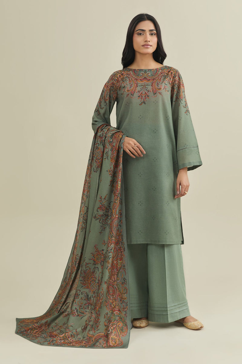 3 Piece - Printed Suit - X7113 - Shop Now at Kayseria