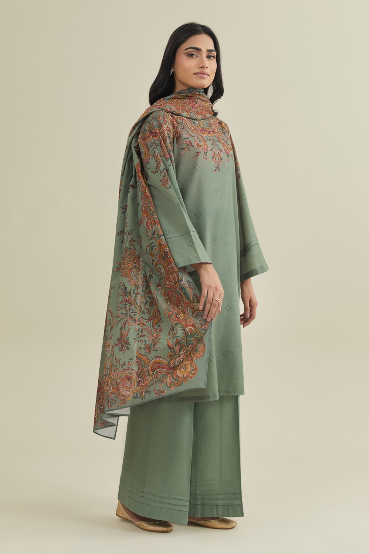 3 Piece - Printed Suit - X7113 - Shop Now at Kayseria