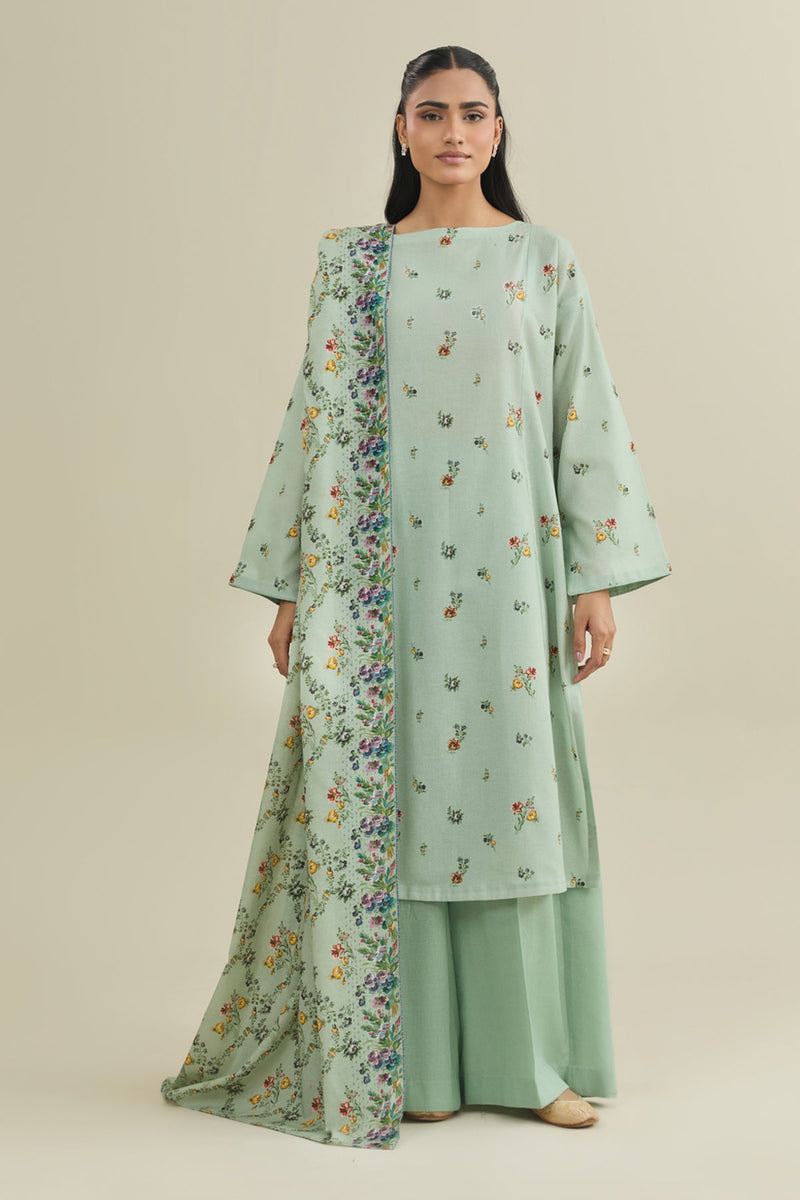 3 Piece - Printed Suit - X7116 - Shop Now at Kayseria