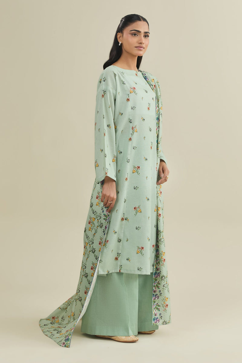 3 Piece - Printed Suit - X7116 - Shop Now at Kayseria