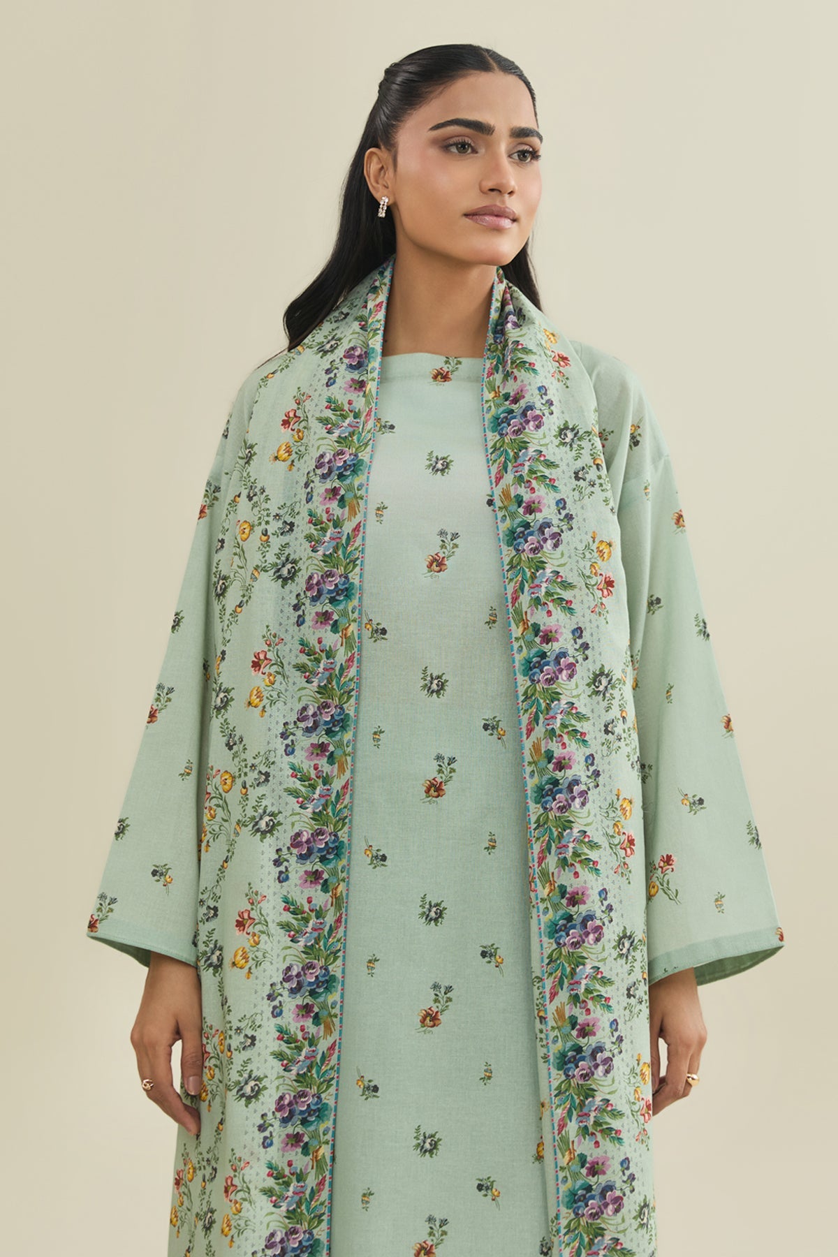 3 Piece - Printed Suit - X7116 - Shop Now at Kayseria