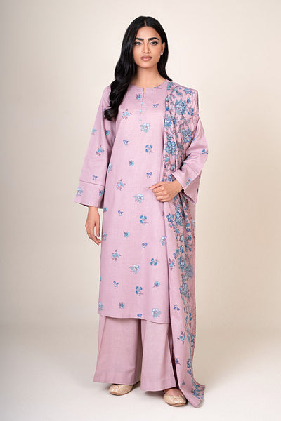 3 Piece - Printed Khaddar Suit - X7119 - Shop Now at Kayseria