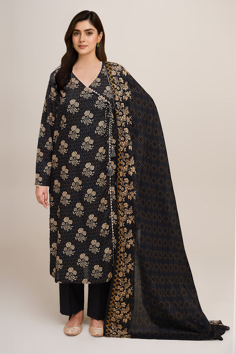 3 Piece - Printed Khaddar Suit - X7131 - Shop Now at Kayseria