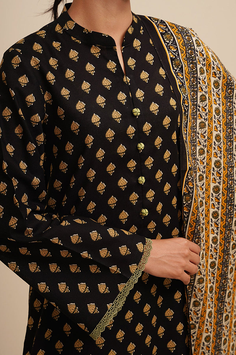 2 Piece - Printed Khaddar Suit - X7134 - Shop Now at Kayseria