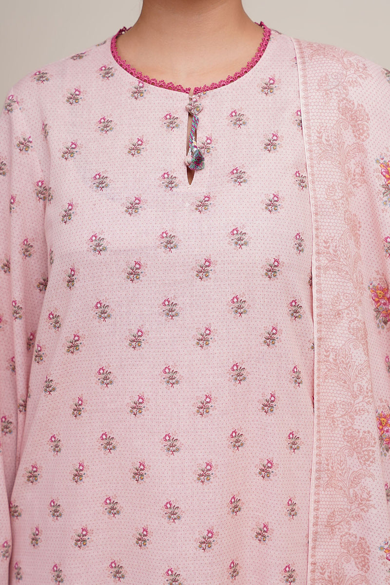 3 Piece - Printed Khaddar Suit - X7140 - Shop Now at Kayseria