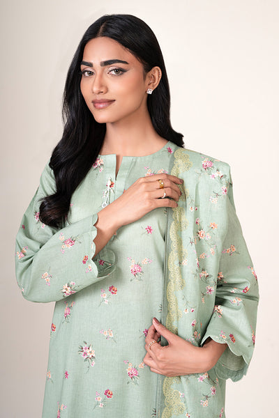 3 Piece - Printed Khaddar Suit - X7141 - Shop Now at Kayseria