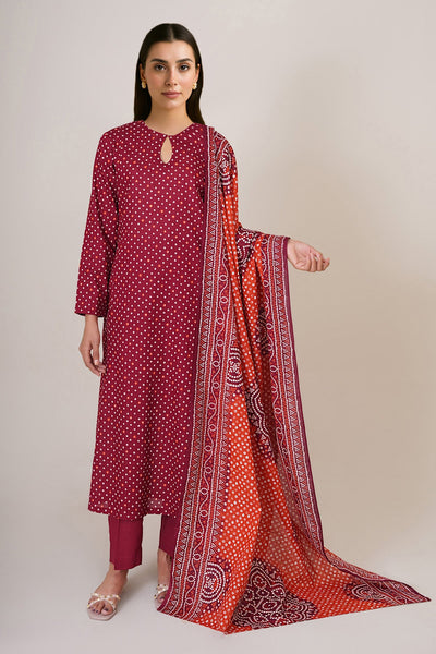 3 Piece - Printed Khaddar Suit - X7143 - Shop Now at Kayseria