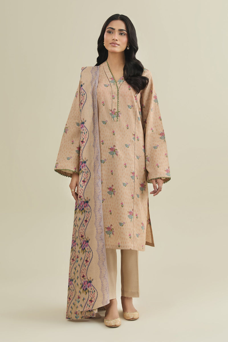 3 Piece - Printed Suit - X7145 - Shop Now at Kayseria