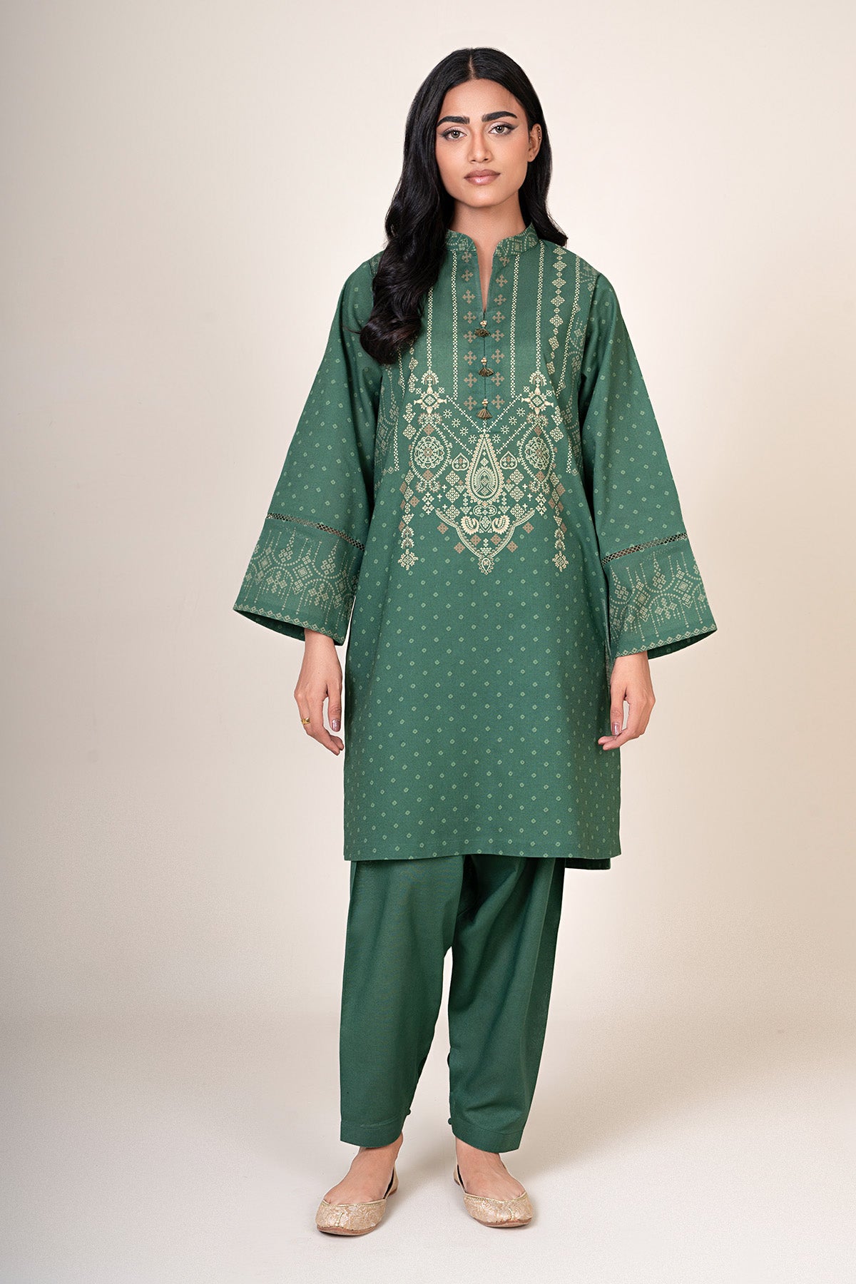 2 Piece - Printed Khaddar Suit - X7146 - Shop Now at Kayseria