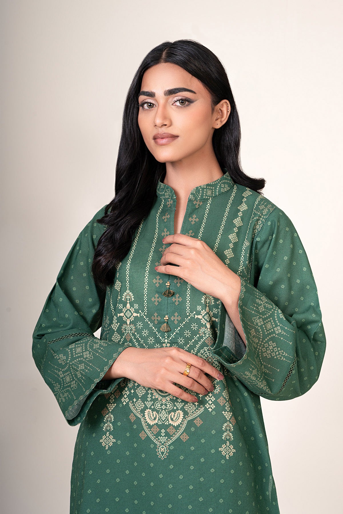 2 Piece - Printed Khaddar Suit - X7146 - Shop Now at Kayseria