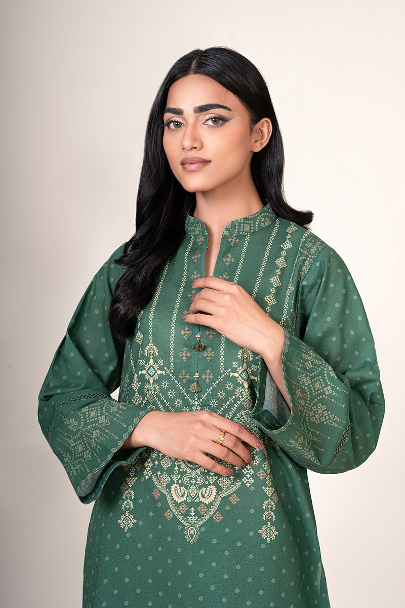 2 Piece - Printed Khaddar Suit - X7146 - Shop Now at Kayseria