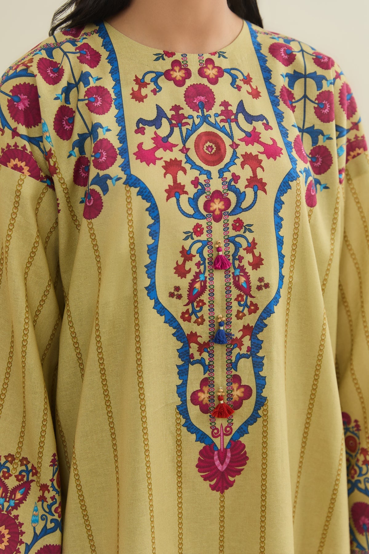 2 Piece - Printed Suit - X7147 - Shop Now at Kayseria