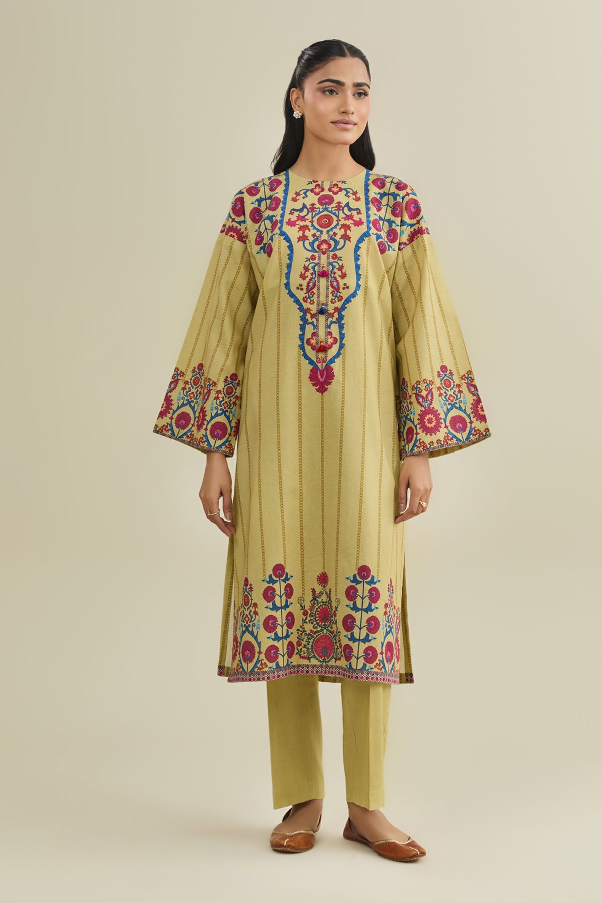 2 Piece - Printed Suit - X7147 - Shop Now at Kayseria