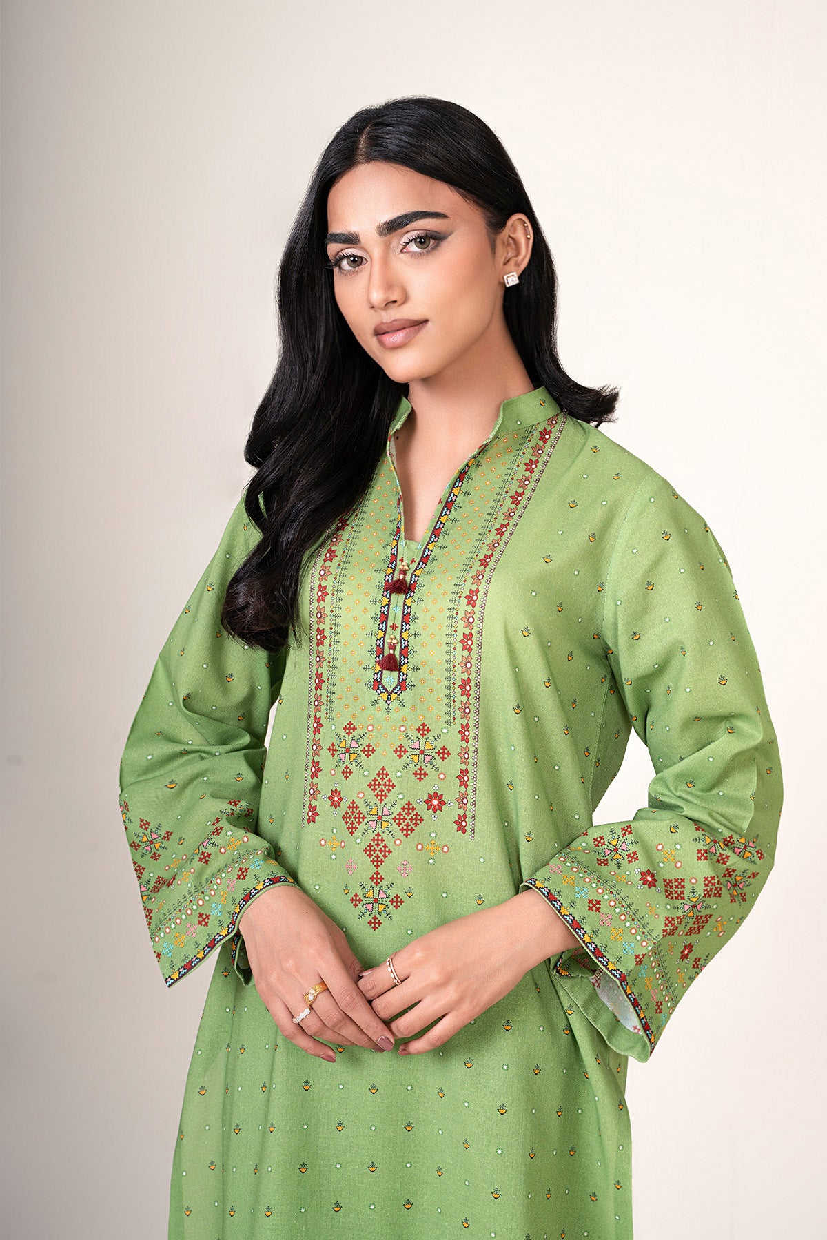 2 Piece - Printed Khaddar Suit - X7151 - Shop Now at Kayseria