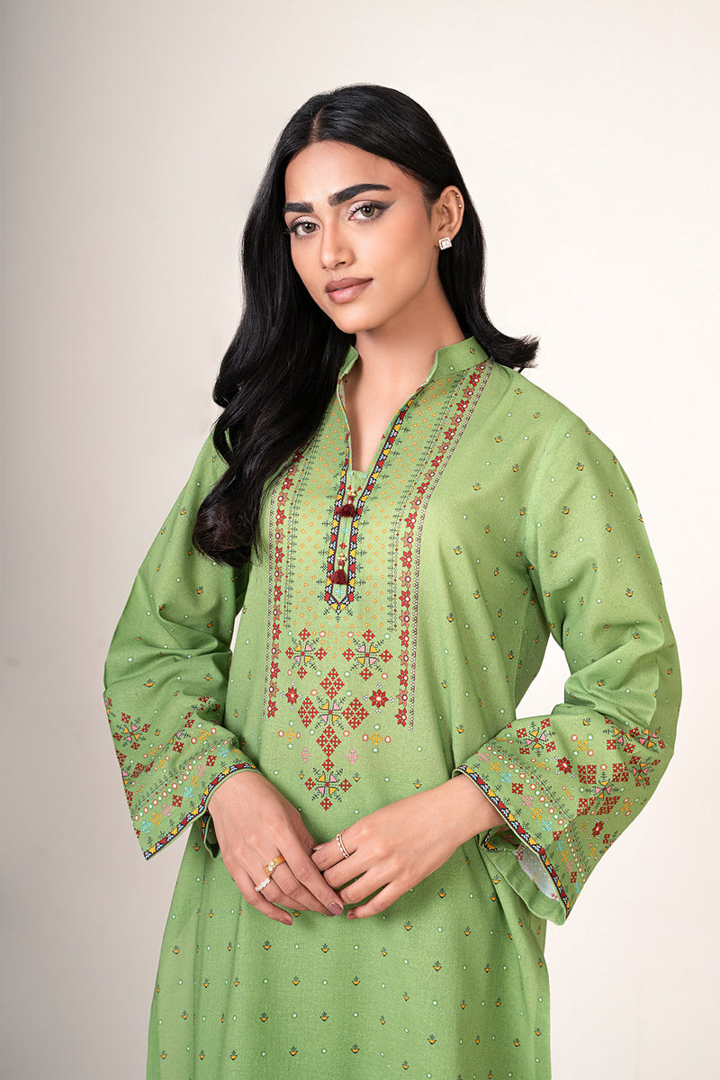 2 Piece - Printed Khaddar Suit - X7151 - Shop Now at Kayseria