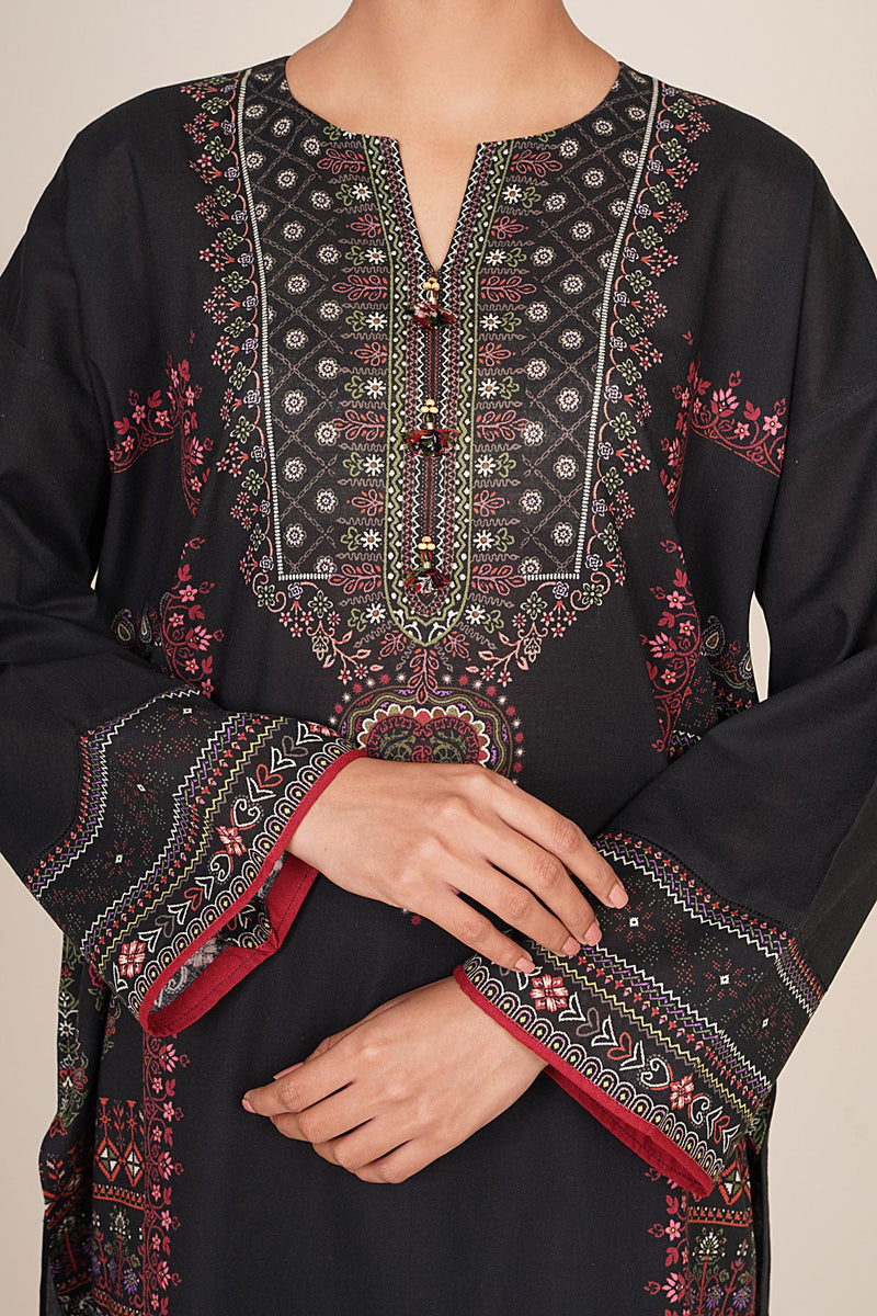 2 Piece - Printed Khaddar Suit - X7152 - Shop Now at Kayseria
