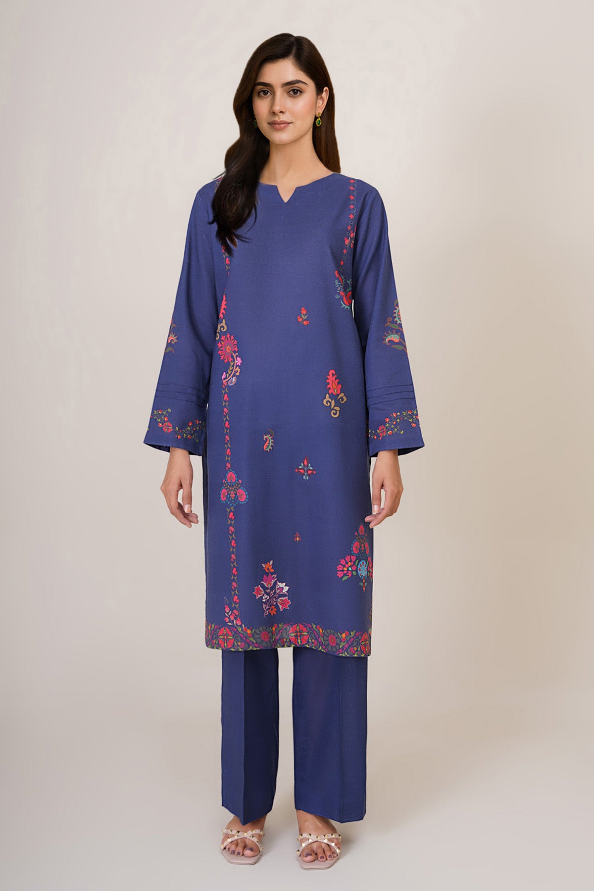 2 Piece - Printed Suit - X7154 - Shop Now at Kayseria