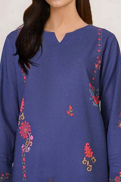 2 Piece - Printed Khaddar Suit - X7154