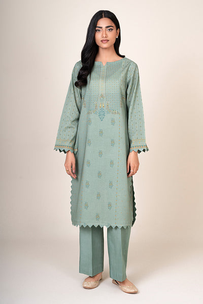 2 Piece - Printed Khaddar Suit - X7156 - Shop Now at Kayseria