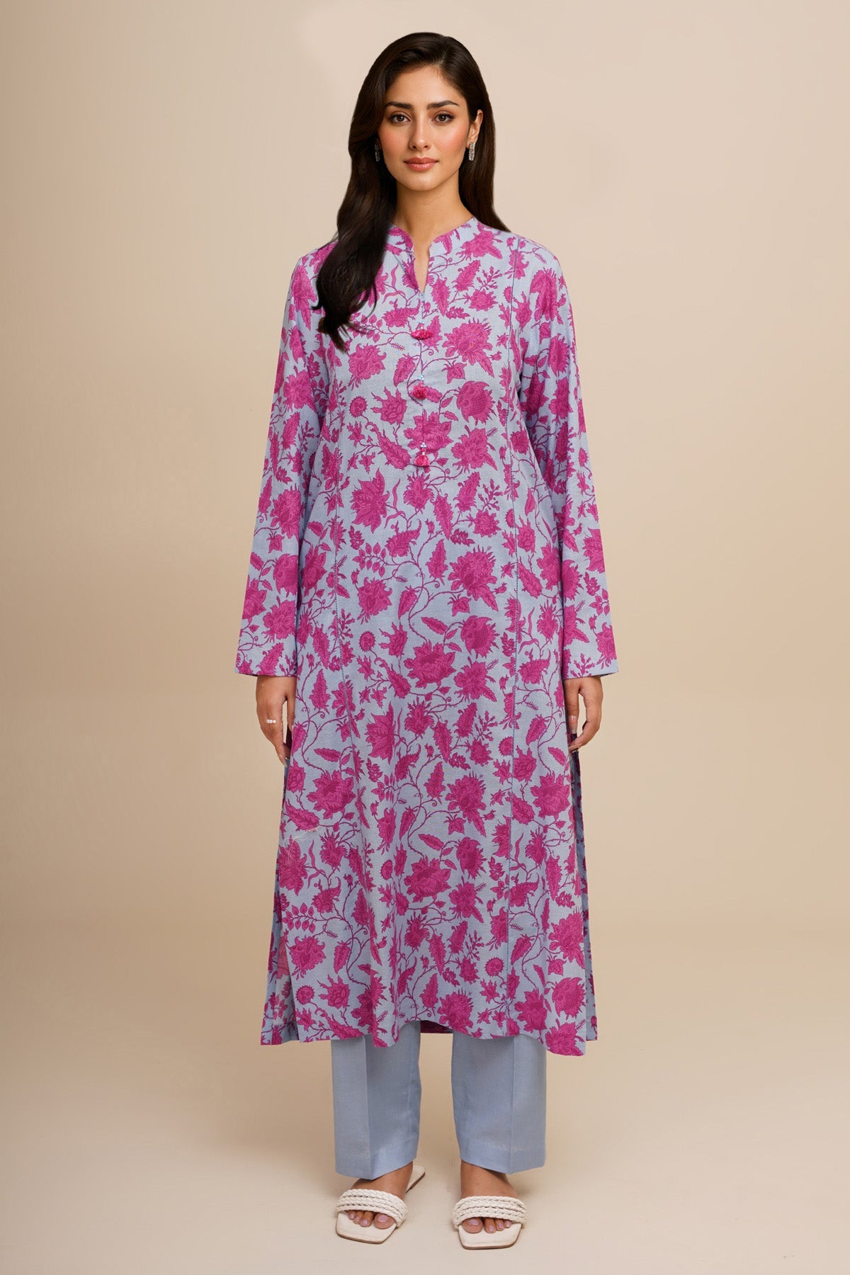 2 Piece - Printed Khaddar Suit - X7159 - Shop Now at Kayseria