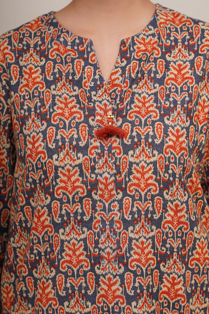 2 Piece - Printed Khaddar Suit - X7166 - Shop Now at Kayseria