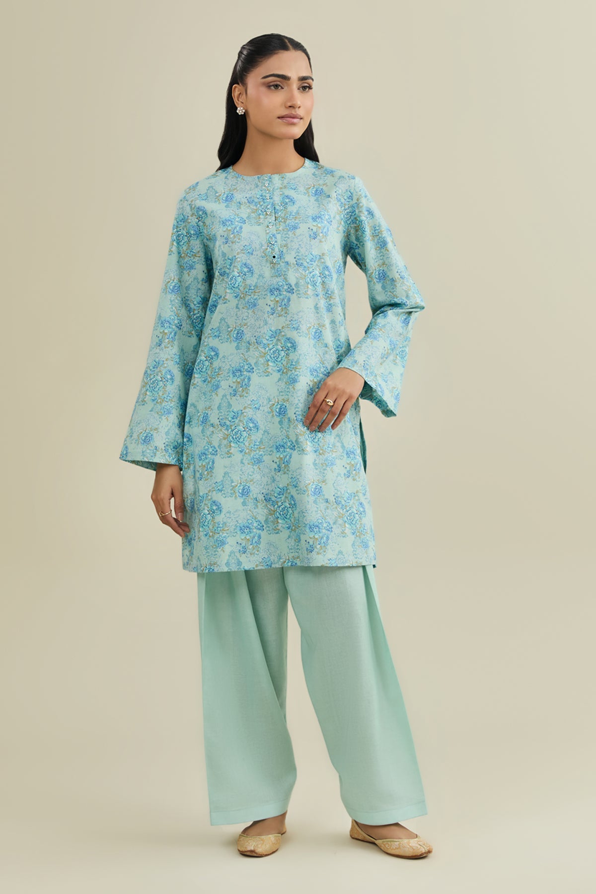 2 Piece - Printed Suit - X7167 - Shop Now at Kayseria