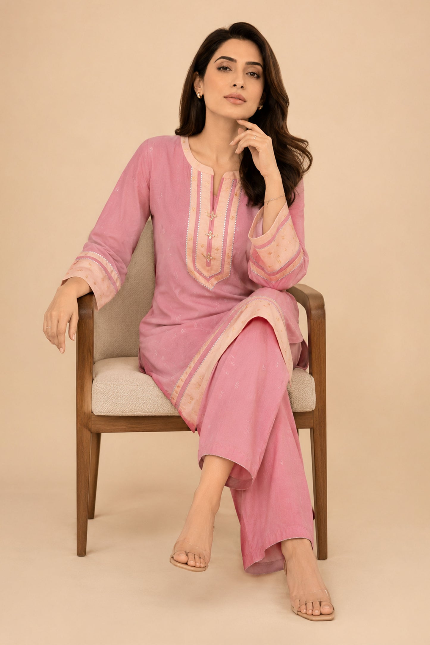 SELF JACQUARD | EMBELLISHED