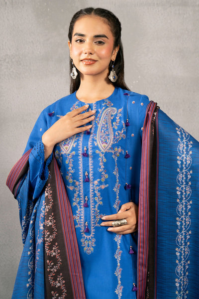 3 Piece - Embroidered Khaddar Suit - Shop Now at Kayseria