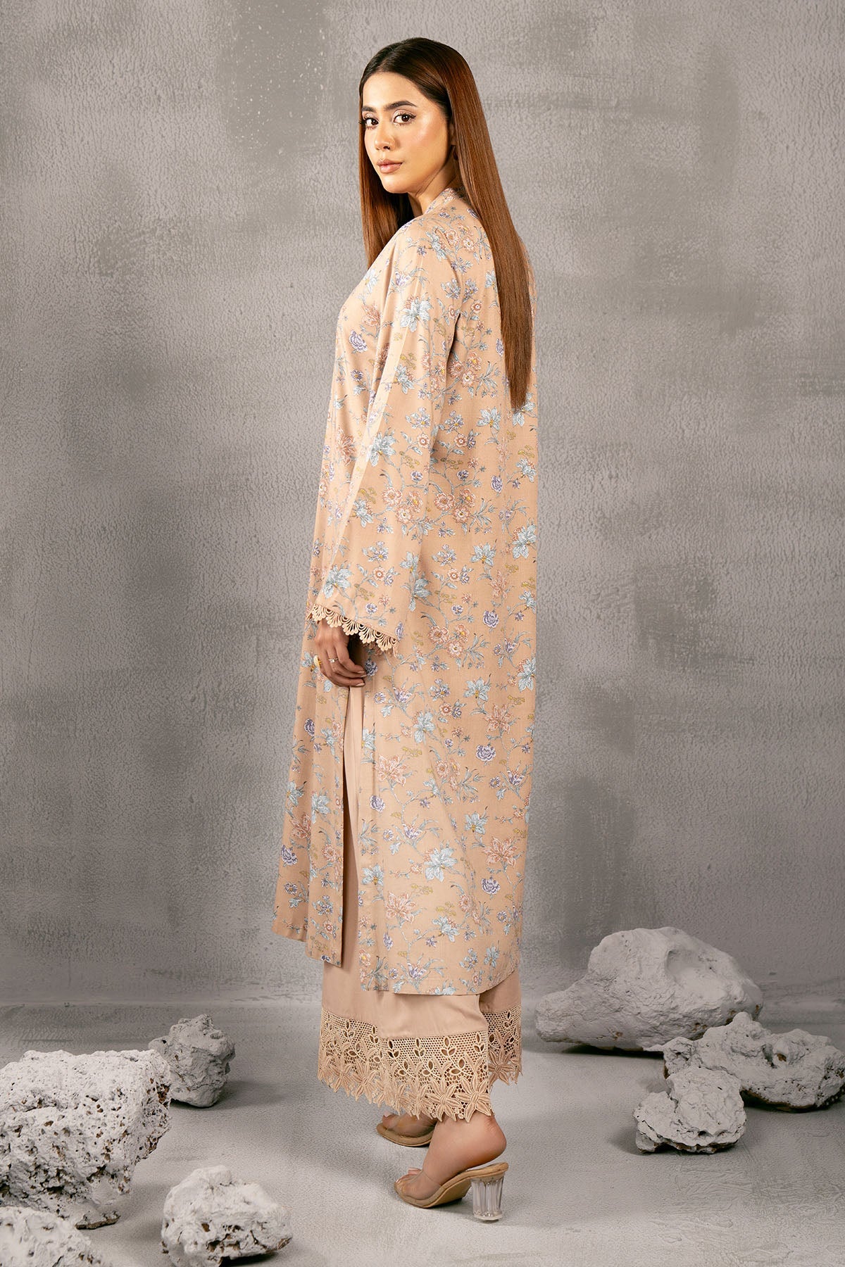2 Piece - Printed Percale Suit - Shop Now at Kayseria