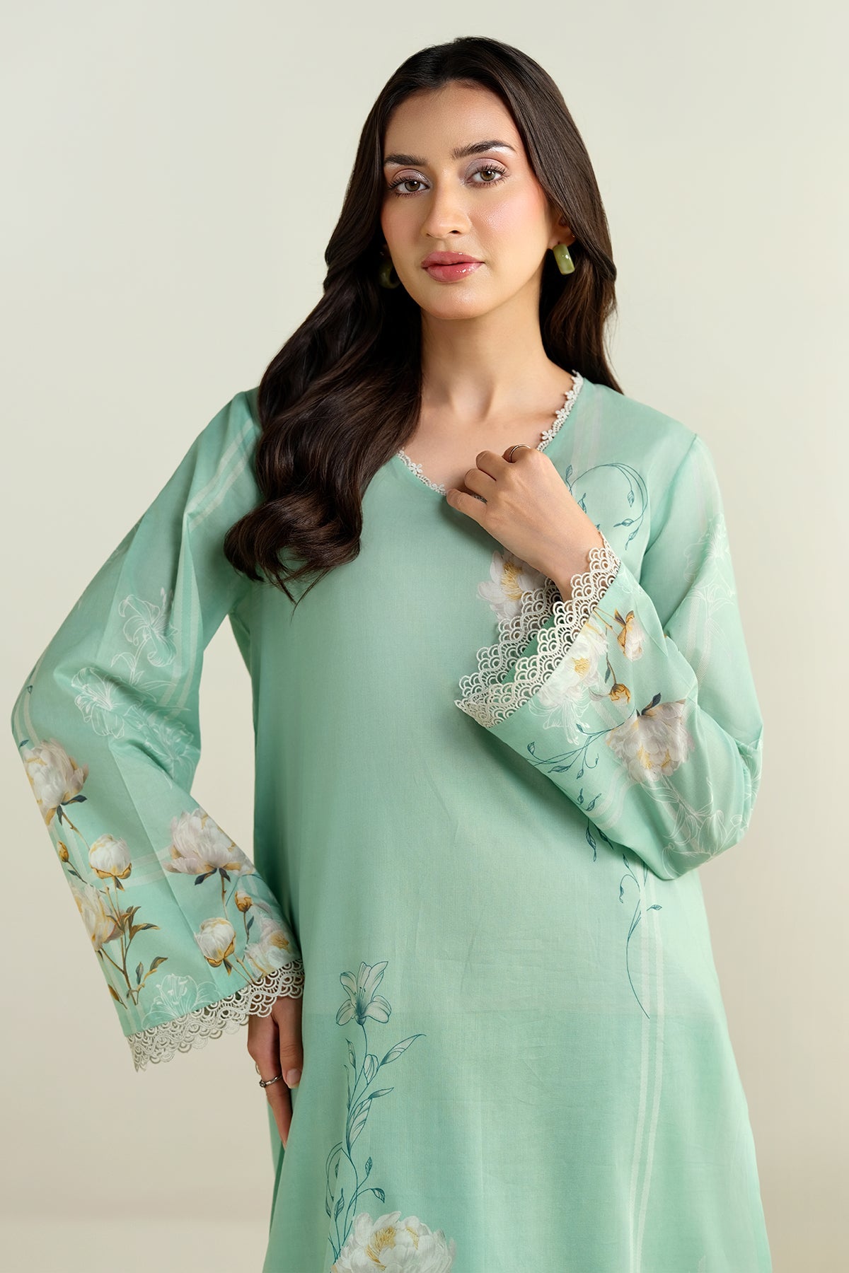 2 Piece - Printed Suit - C6211 - Shop Now at Kayseria