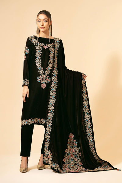 3 Piece - Embroidered Suit - E1473 - Shop Now at Kayseria