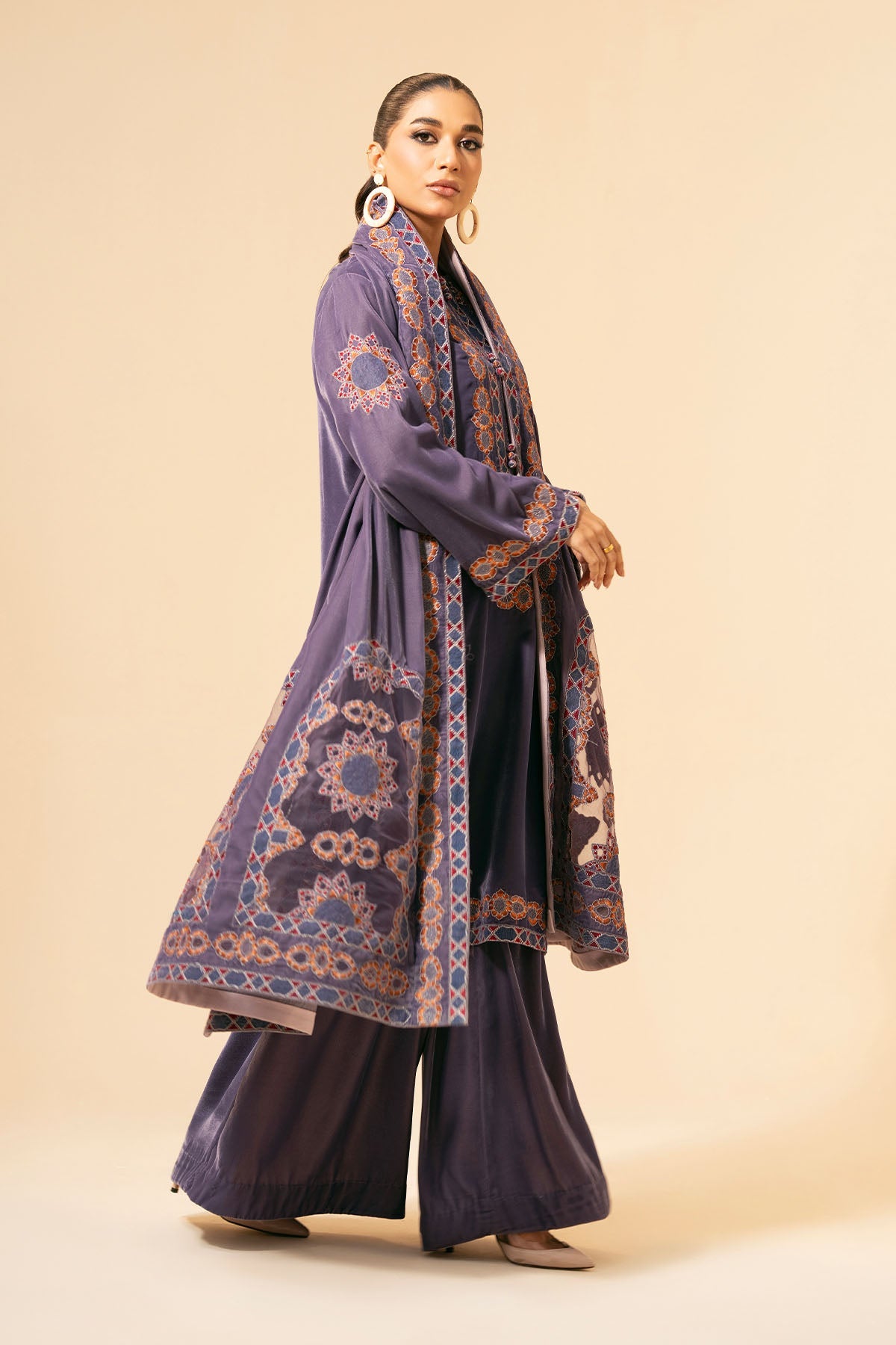 3 Piece - Embroidered Suit - E1474 - Shop Now at Kayseria